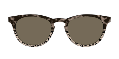 The Polarized Ink Blot Tortoise Split Sun Top - Front Top Thumbnail - Pair Eyewear