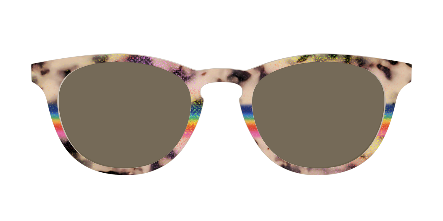 The Polarized Prism Split Tortoise Sun Top - Front Top Image - Pair Eyewear