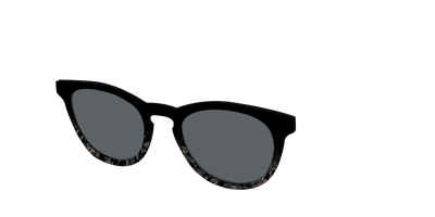 The Polarized Shaded Tortoise Sun Top - Angle Top Thumbnail - Pair Eyewear