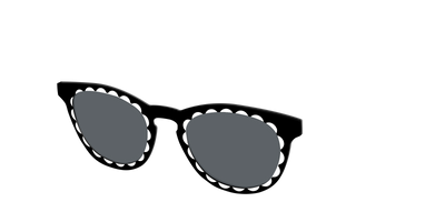 The Polarized Stylish Daisy Sun Top - Angle Top Thumbnail - Pair Eyewear