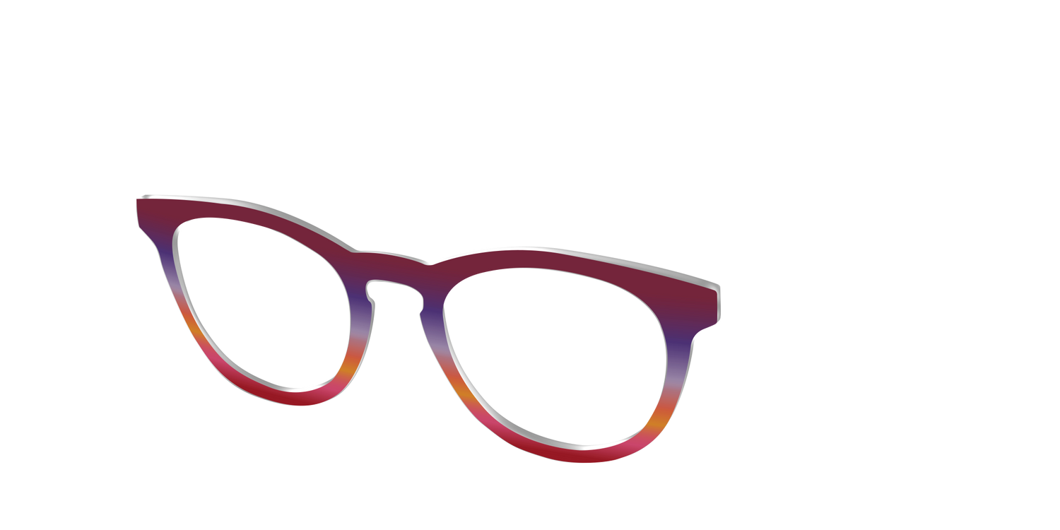 The Primary Gradient - Angle Top Image - Pair Eyewear