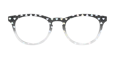 The Rainbow Foil Hearts Gradient Crystal - Front Top Thumbnail - Pair Eyewear