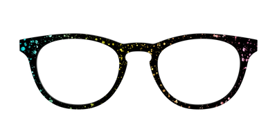 The Rainbow Foil Splatter - Front Top Thumbnail - Pair Eyewear