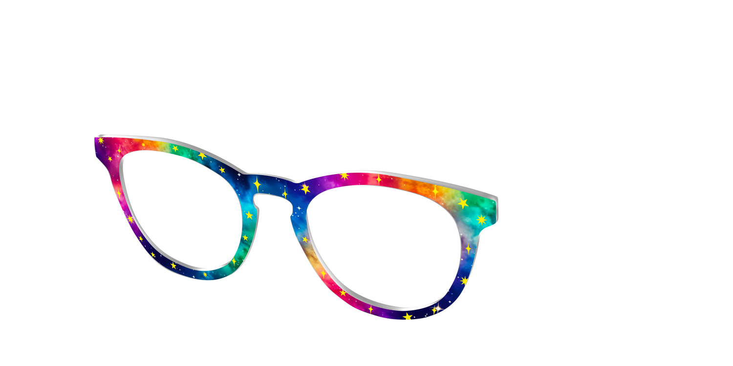 The Rainbow Supernova - Angle Top Image - Pair Eyewear