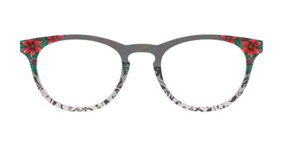 The Romantic Poinsettia Holographic Crystal - Front Top Thumbnail - Pair Eyewear