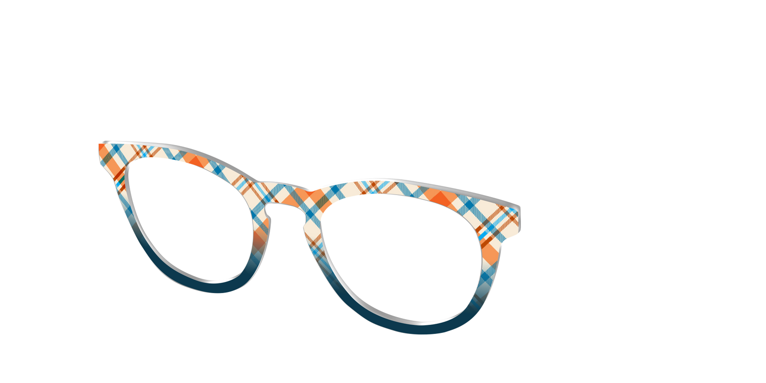 The Sailing Plaid - Angle Top Image - Pair Eyewear
