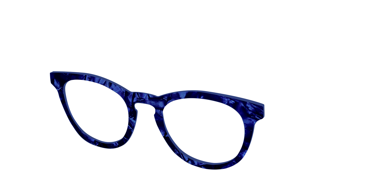 The Sapphire Pearl Marble - Angle Top Image - Pair Eyewear