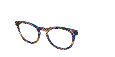 The Scholastic Plaid with Foil - Angle Top Thumbnail - Pair Eyewear
