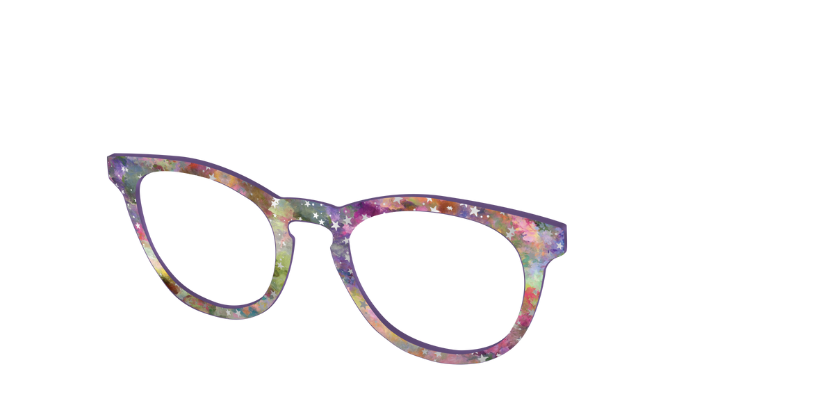 The Silver Foil Starry Sky - Angle Top Image - Pair Eyewear