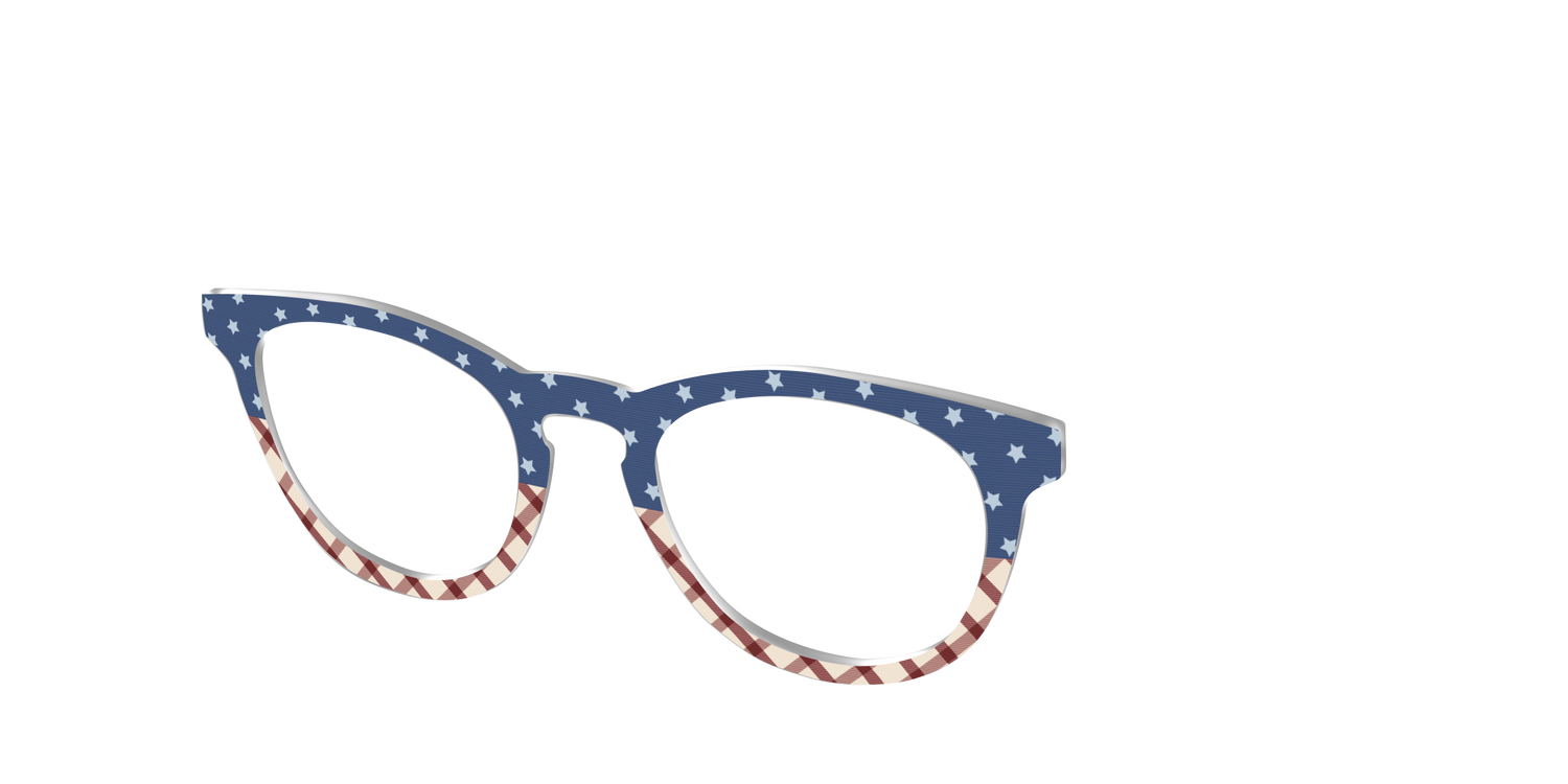 The Starry Gingham Split - Angle Top Image - Pair Eyewear