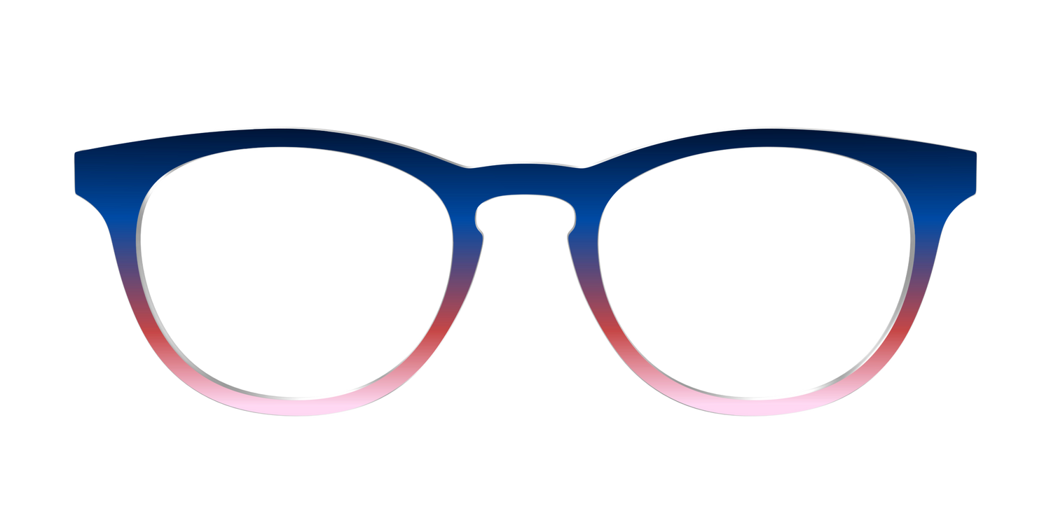The Summer Sky Gradient - Front Top Image - Pair Eyewear