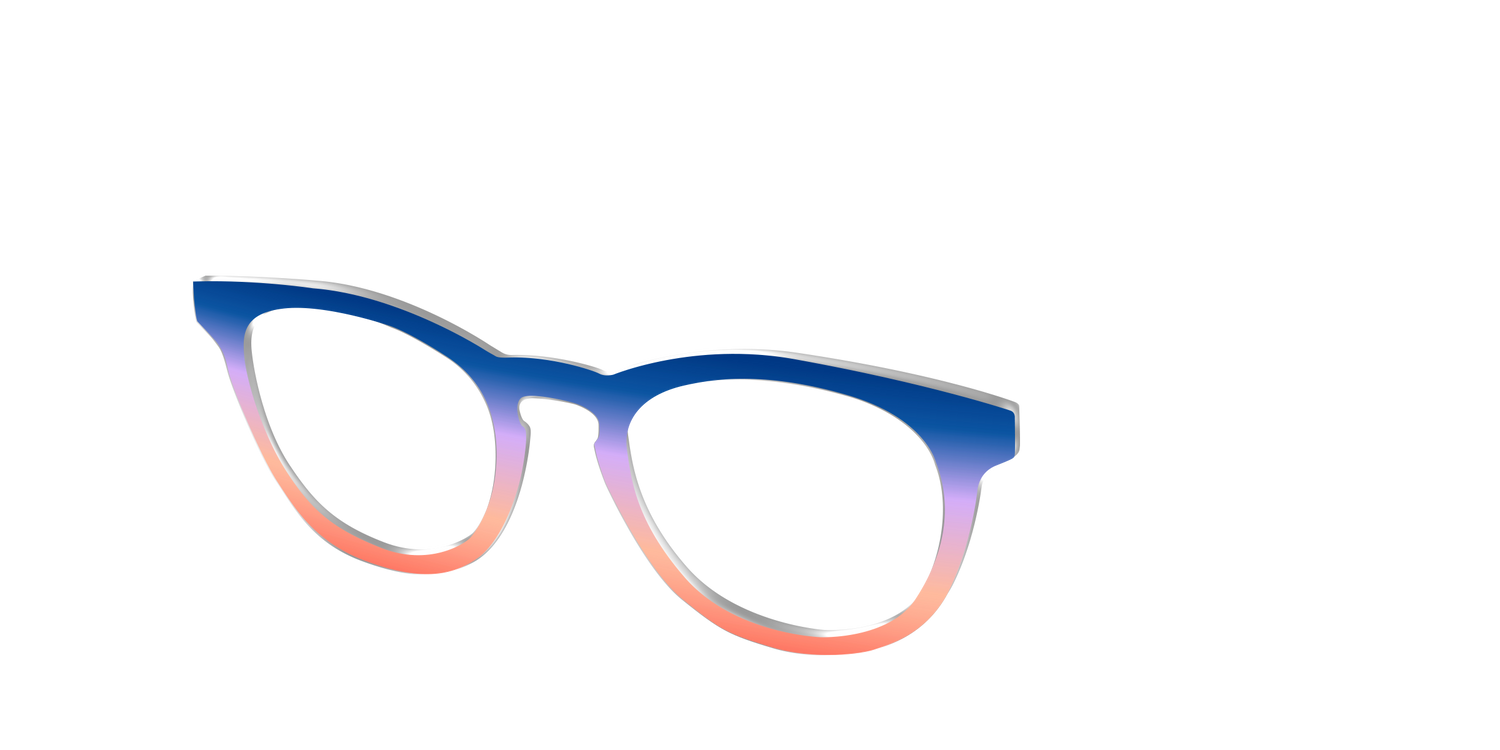 The Sundown Gradient - Angle Top Image - Pair Eyewear