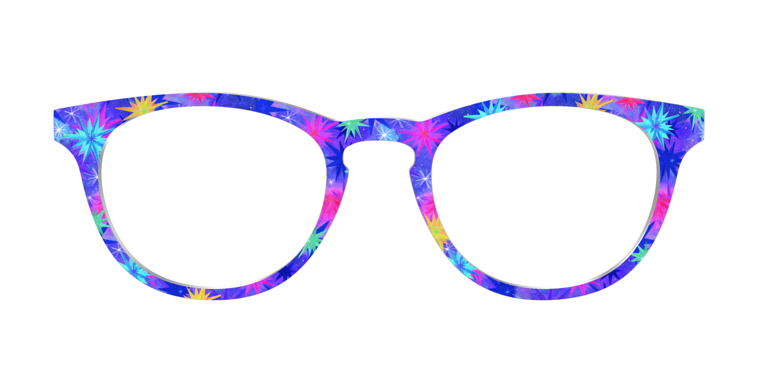 The Tie-Dye Starbursts - Front Top Image - Pair Eyewear