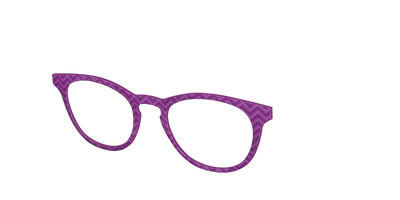 The Violet Herringbone - Angle Top Thumbnail - Pair Eyewear