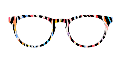 The Vivid Zebra Stripes - Front Top Thumbnail - Pair Eyewear