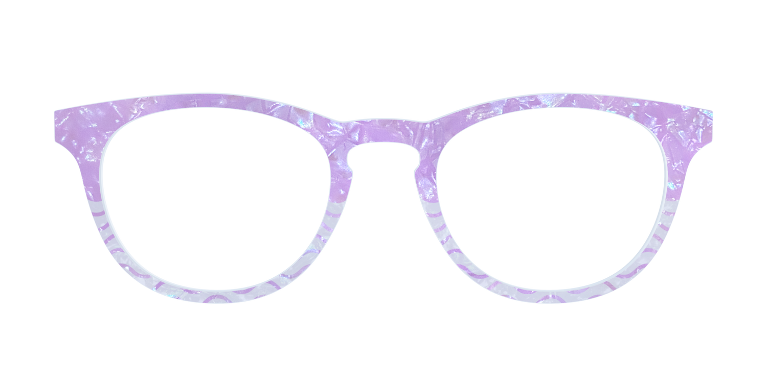 The Wavy Pearl Crystal Split - Front Top Image - Pair Eyewear
