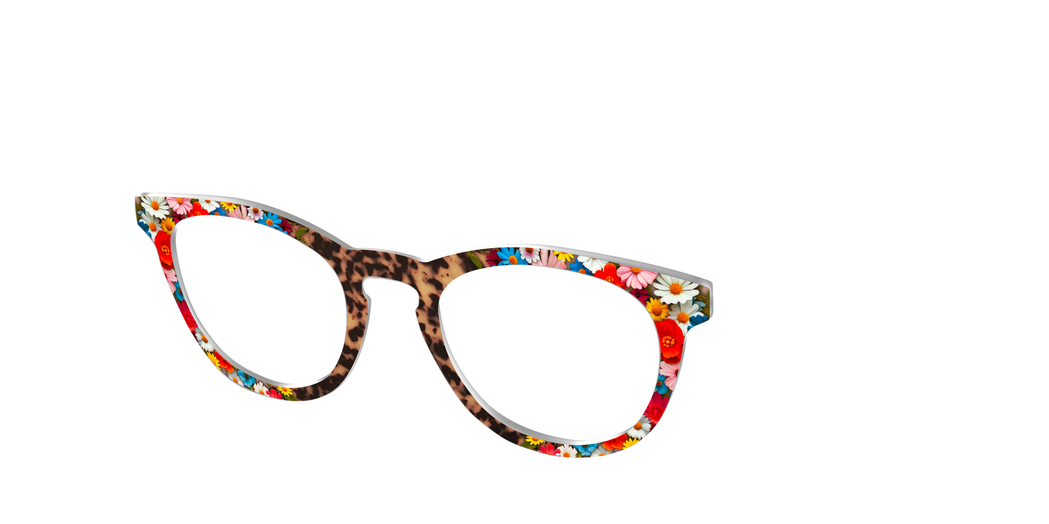 The Wildflower Tortoise - Angle Top Image - Pair Eyewear