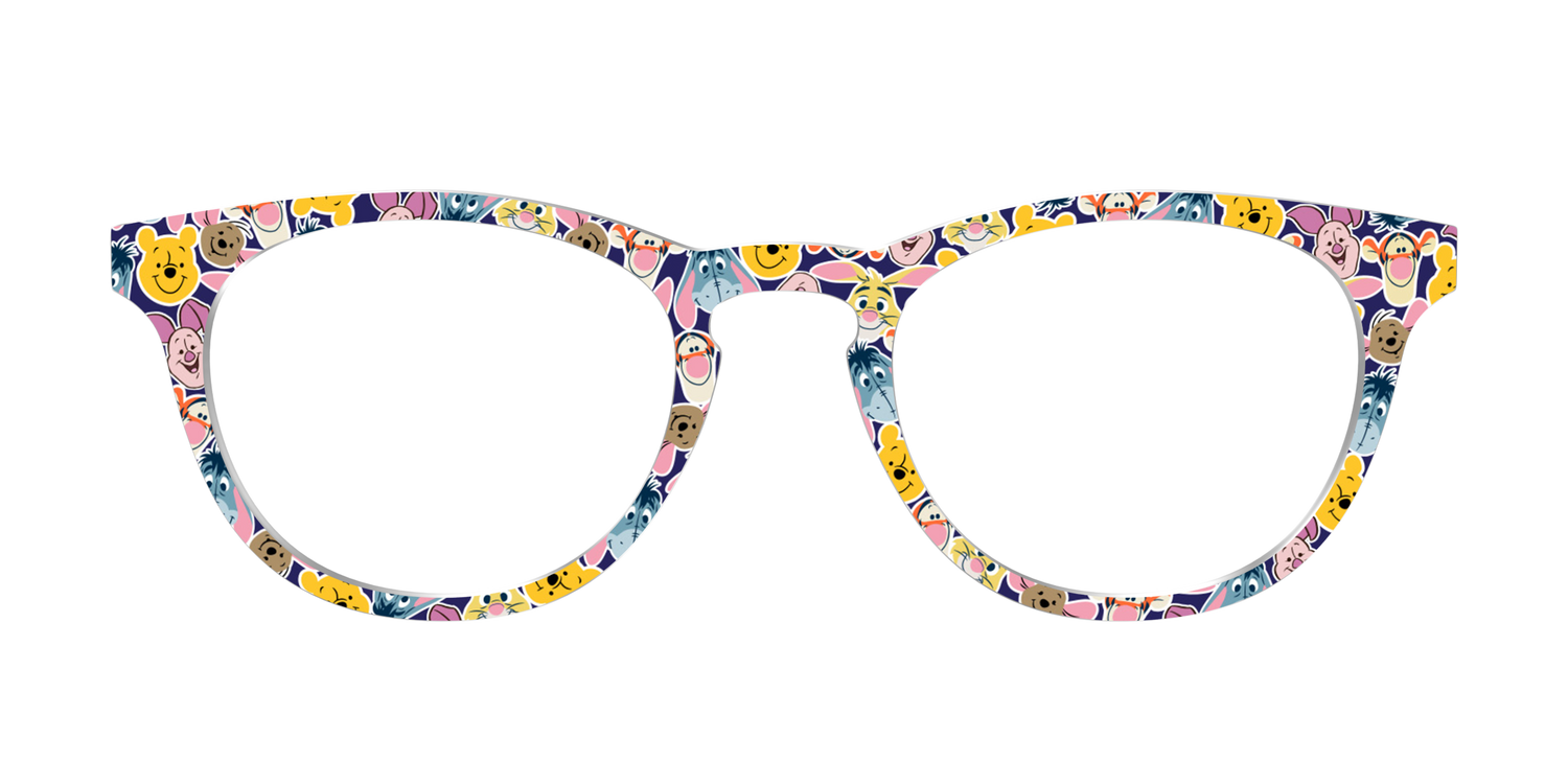Winnie the Pooh & Friends Stickers - Front Top Image - Pair Eyewear