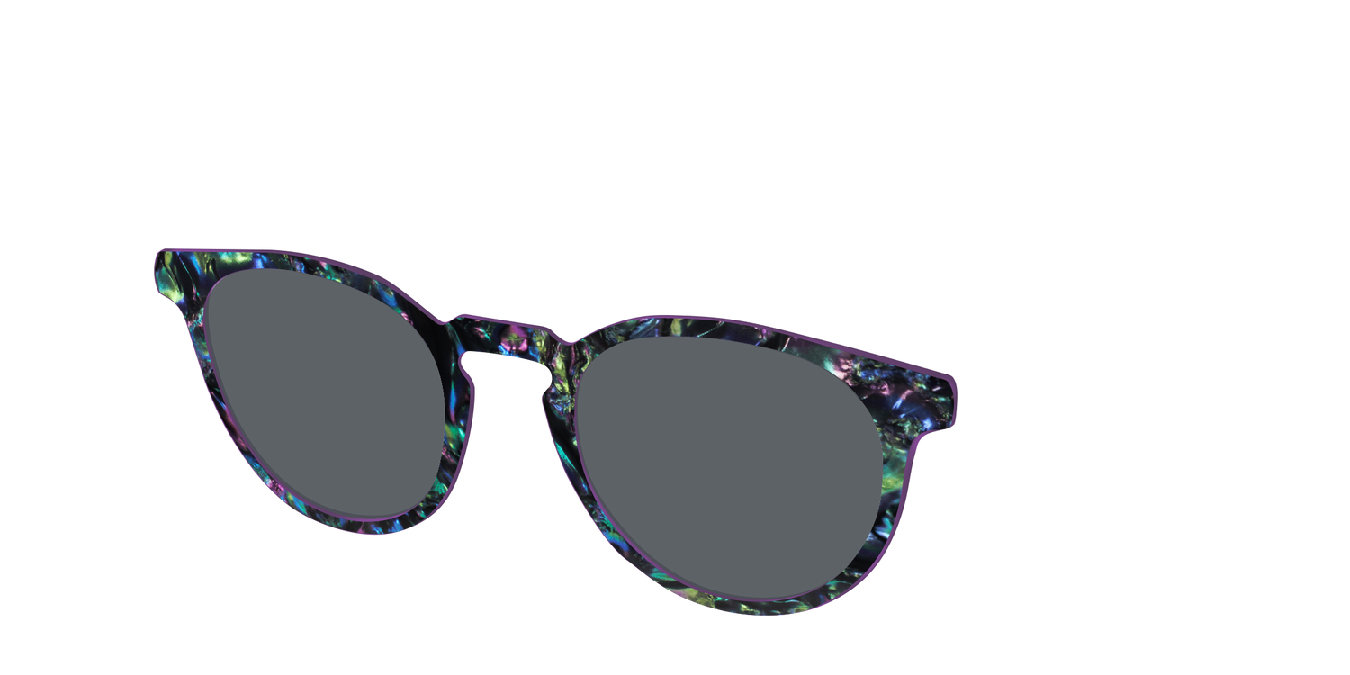 The Polarized Abalone Sun Top - Angle Top Image - Pair Eyewear