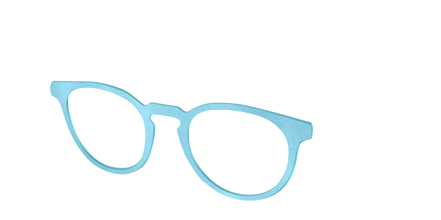 The Aqua Shimmer - Angle Top Image - Pair Eyewear