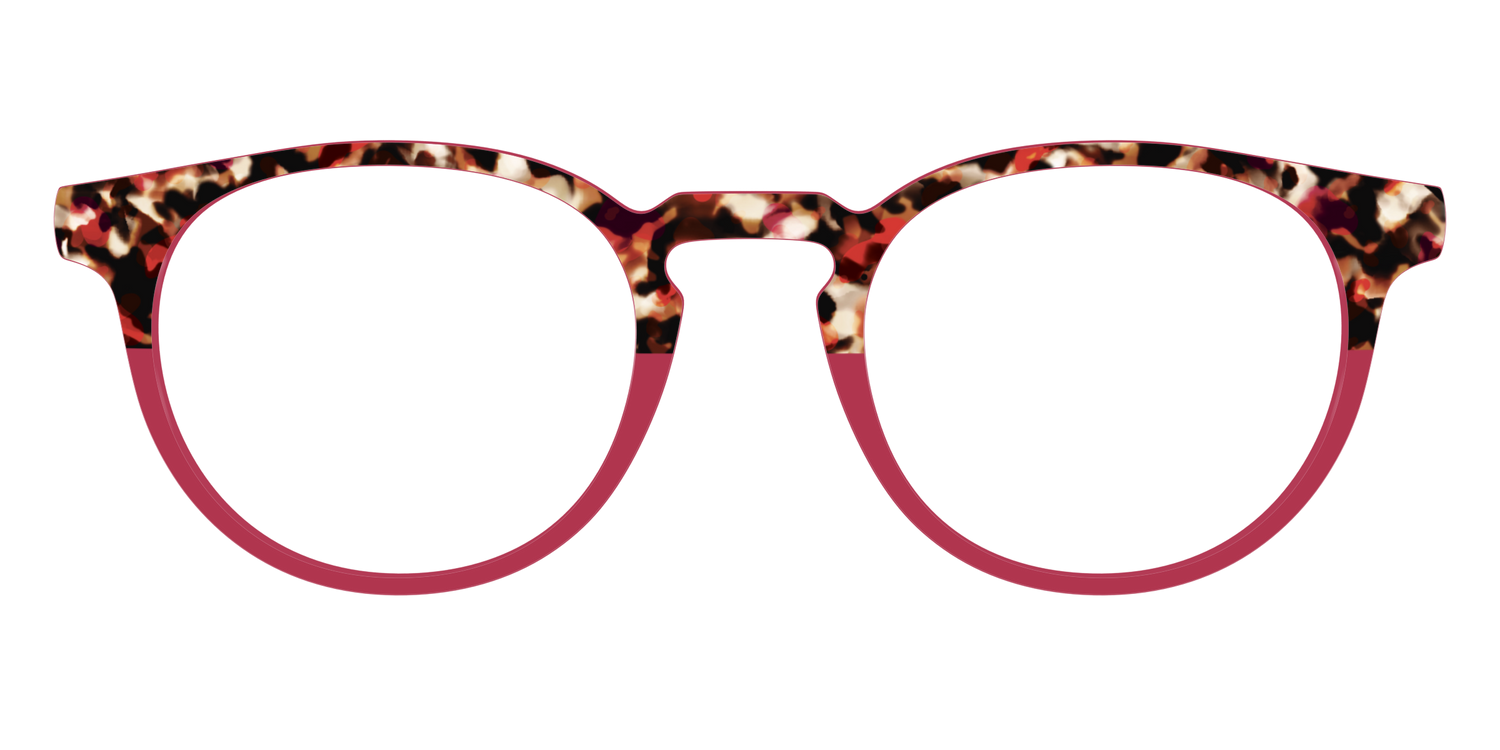 The Auburn Tortoise Crystal Split - Front Top Image - Pair Eyewear