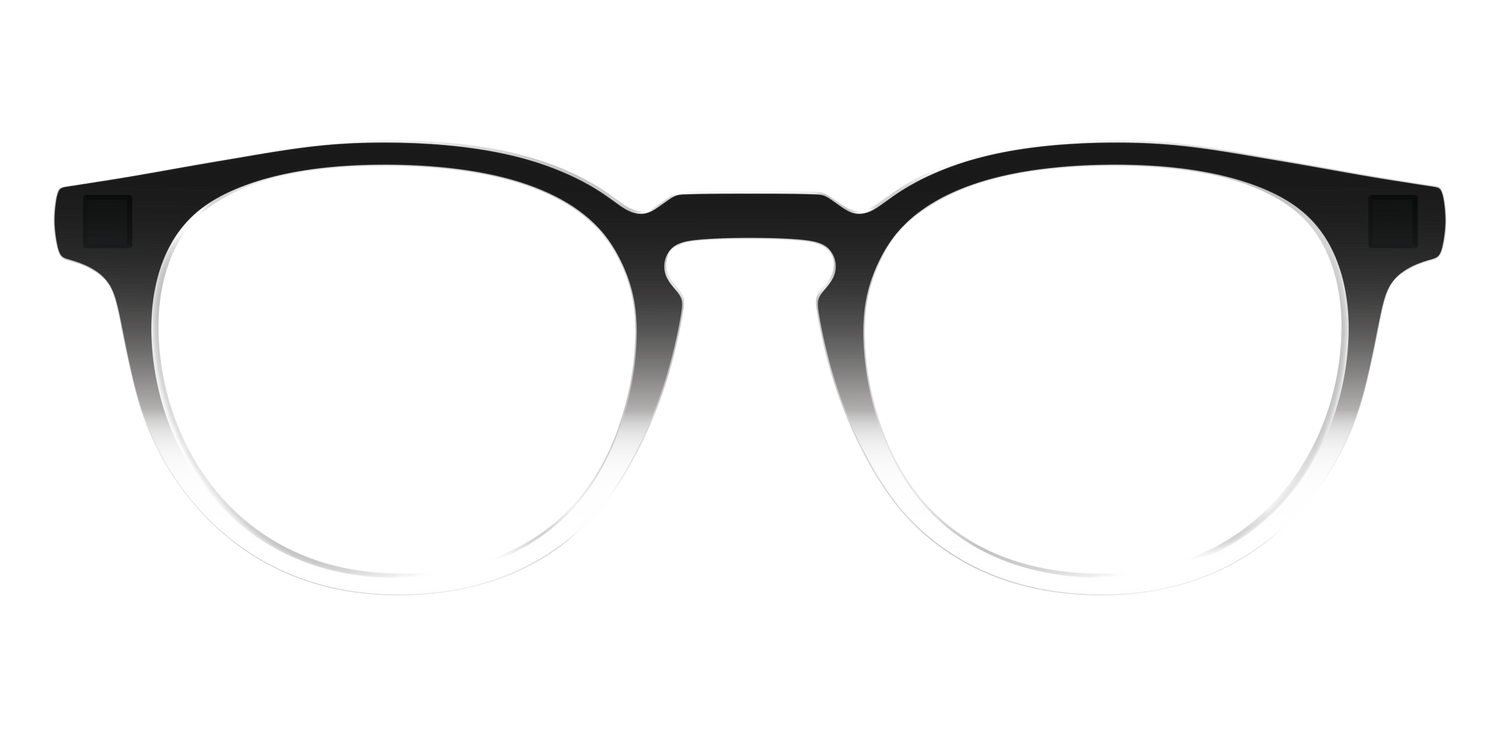 The Black Gradient Crystal - Front Top Image - Pair Eyewear
