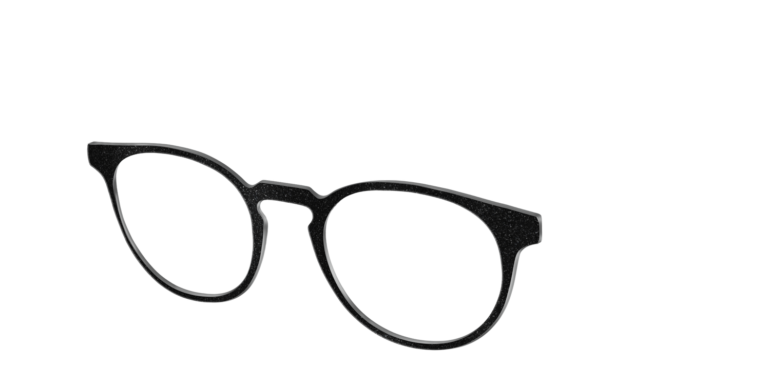 The Black Shimmer - Angle Top Image - Pair Eyewear