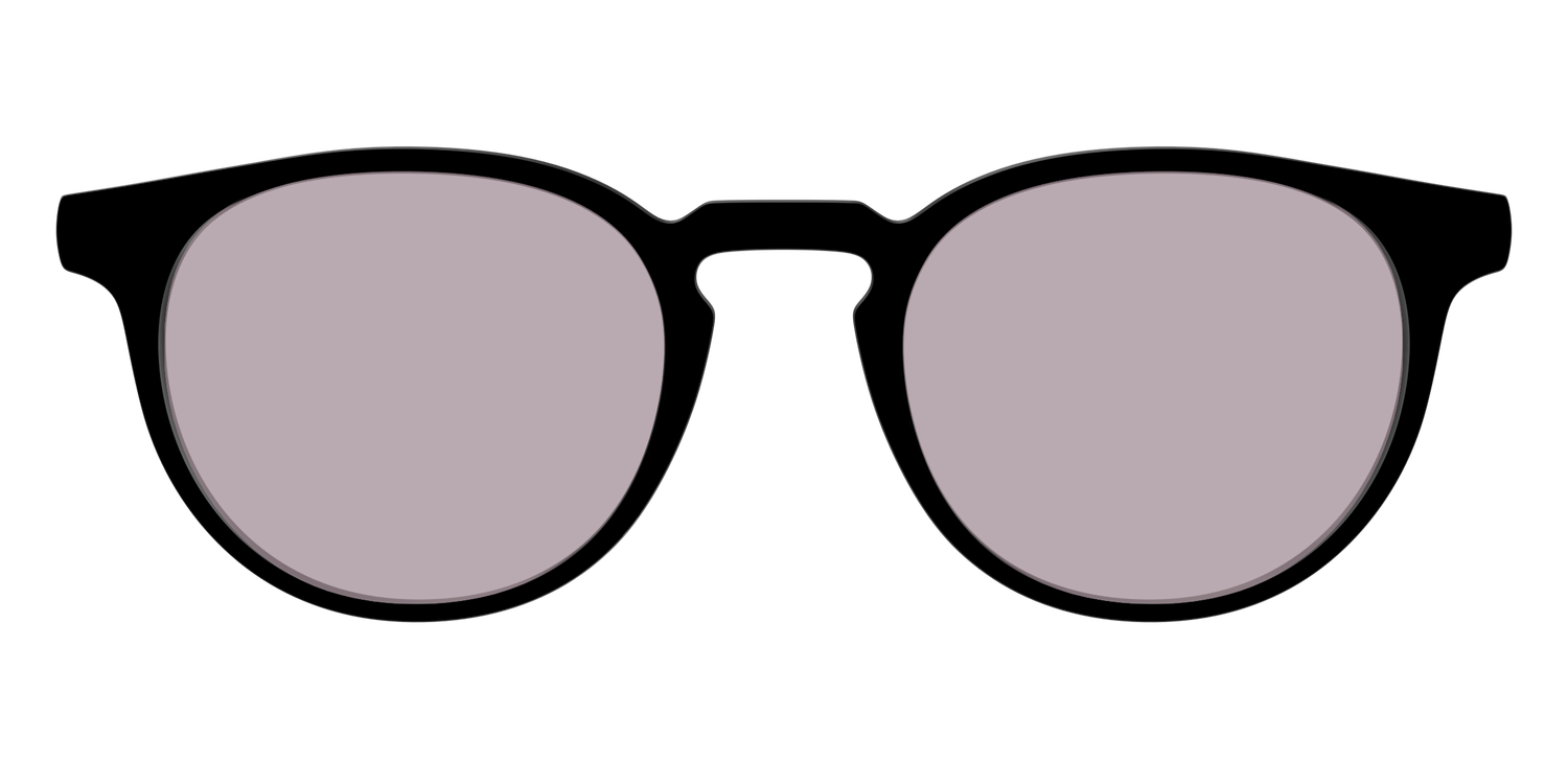 The Black with Gray Gaming Lens - Front Top Image - Pair Eyewear