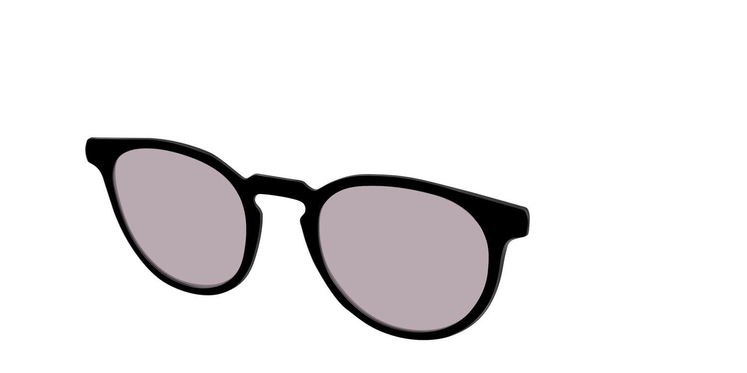 The Black with Gray Gaming Lens - Angle Top Image - Pair Eyewear