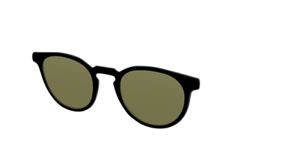 The Black with Green Racquet Sport Lens - Angle Top Thumbnail - Pair Eyewear