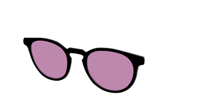 The Black with Pink Racquet Sport Lens - Angle Top Thumbnail - Pair Eyewear