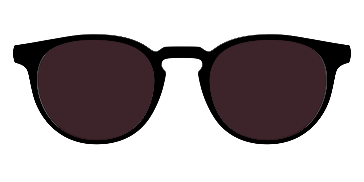 The Black with Water Lens - Front Top Image - Pair Eyewear
