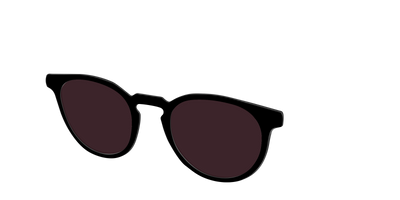 The Black with Water Lens - Angle Top Thumbnail - Pair Eyewear