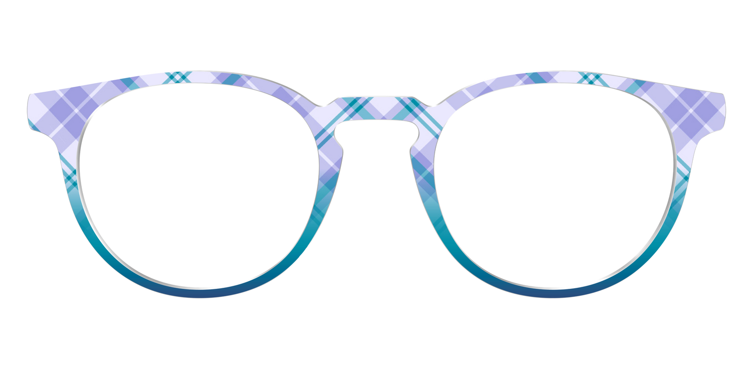 The Bluebell Plaid - Front Top Image - Pair Eyewear