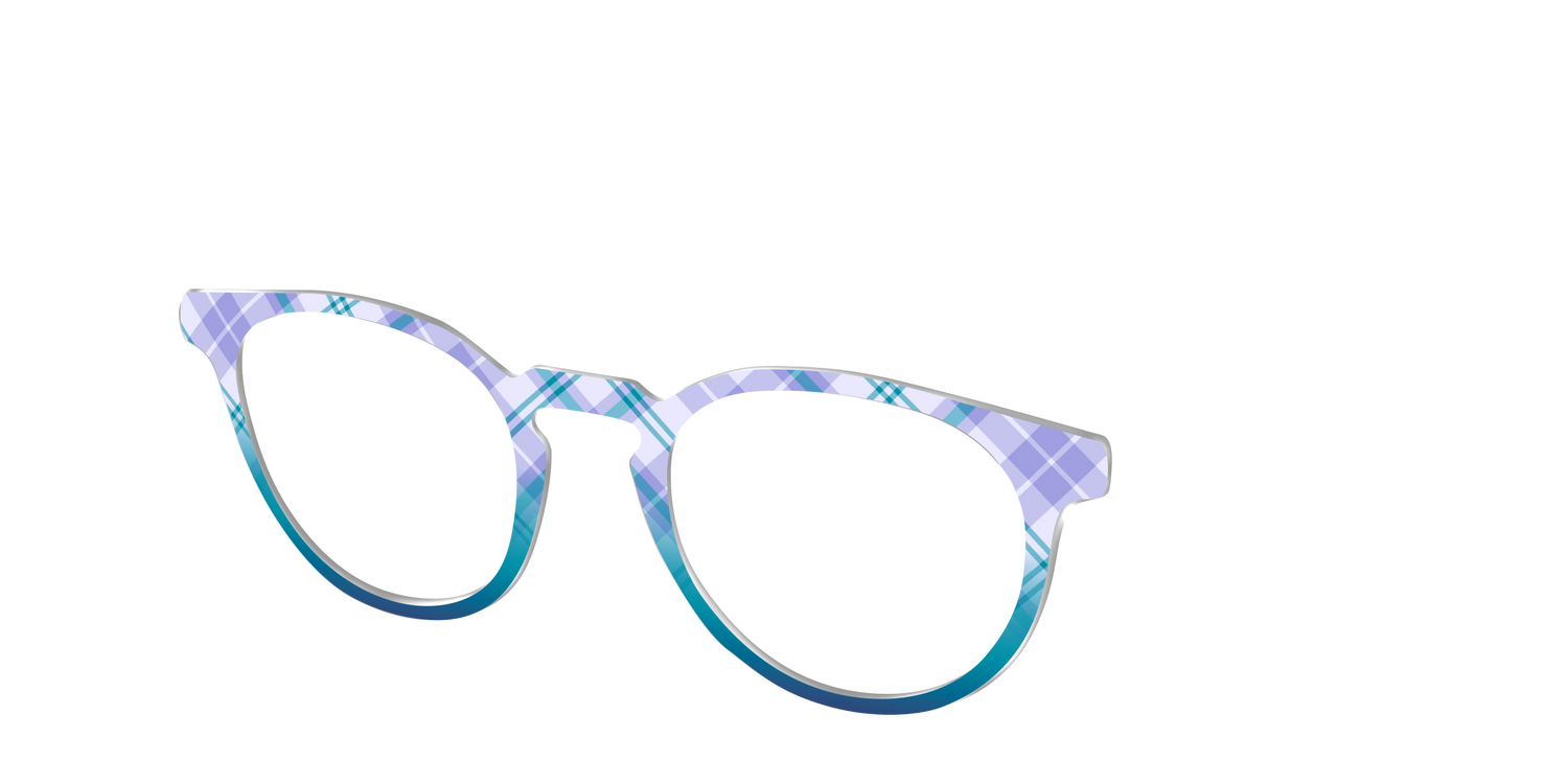 The Bluebell Plaid - Angle Top Image - Pair Eyewear