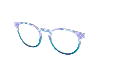 The Bluebell Plaid - Angle Top Thumbnail - Pair Eyewear