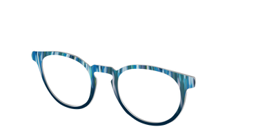 The Blueberry Brushstrokes - Angle Top Thumbnail - Pair Eyewear