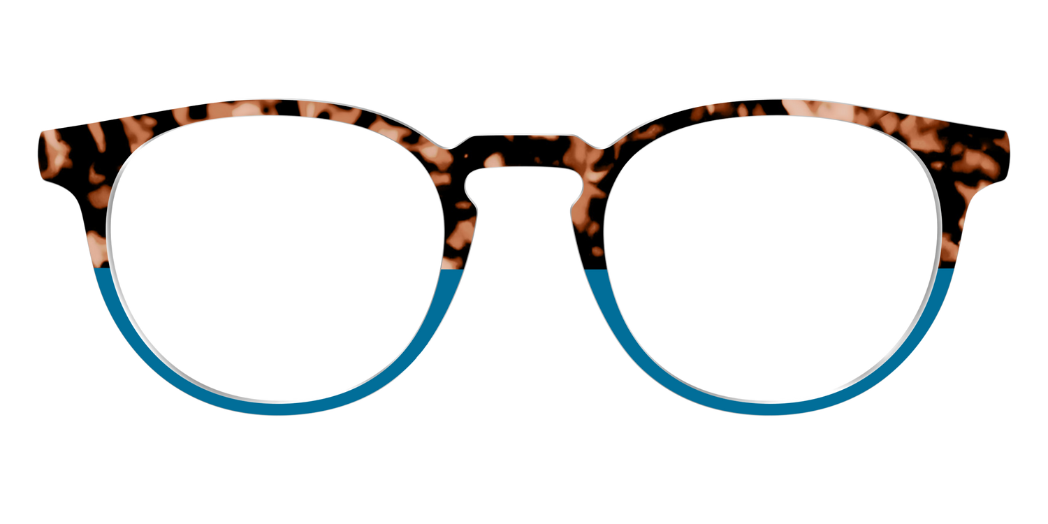 The Bondi Blue Tortoise Split - Front Top Image - Pair Eyewear