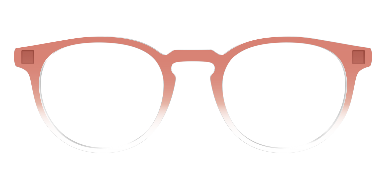 The Burnt Orange Gradient Crystal - Front Top Image - Pair Eyewear