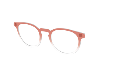 The Burnt Orange Gradient Crystal - Angle Top Thumbnail - Pair Eyewear