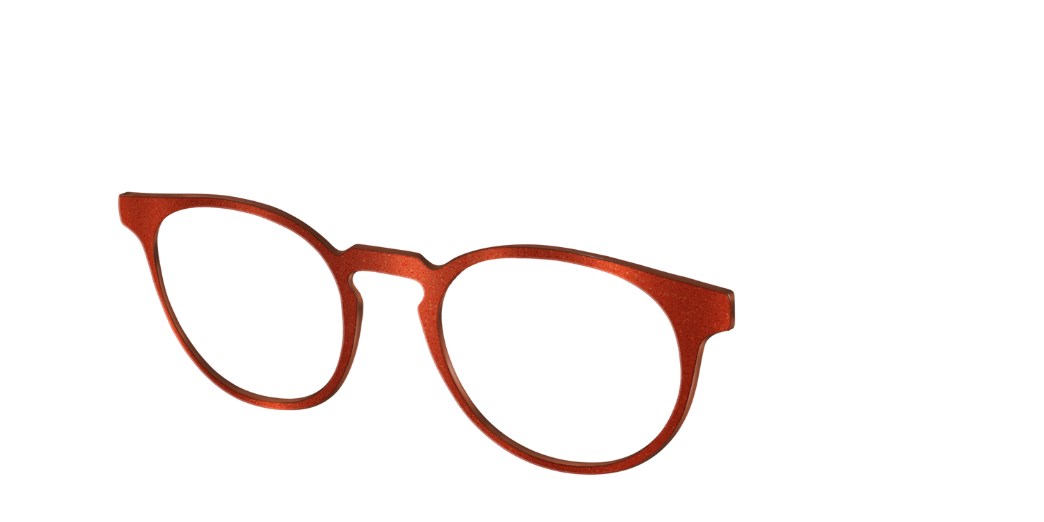 The Burnt Orange Shimmer - Angle Top Image - Pair Eyewear