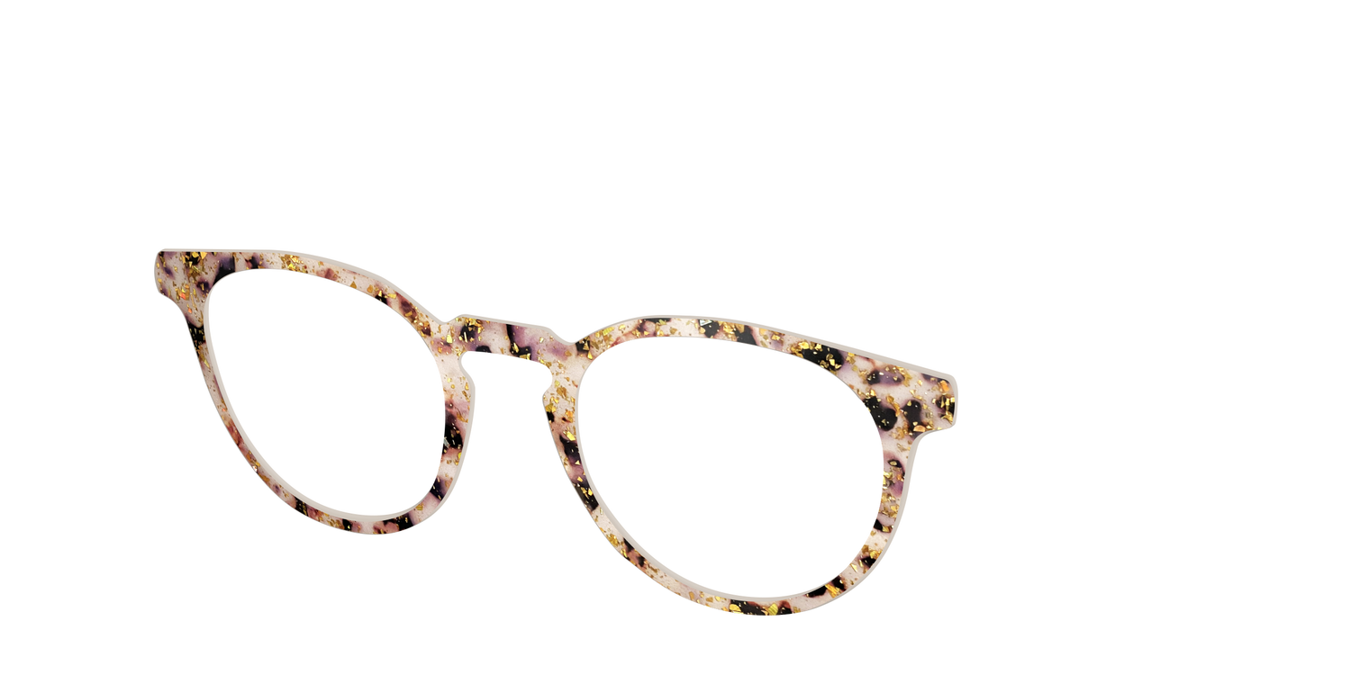 The Buttercream Tortoise with Gold Flakes - Angle Top Image - Pair Eyewear