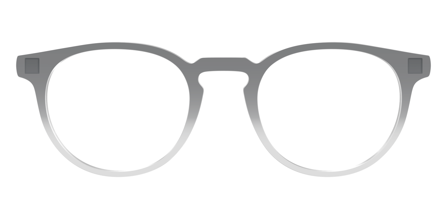 The Charcoal to Light Gray Gradient Crystal - Front Top Image - Pair Eyewear