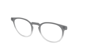 The Charcoal to Light Gray Gradient Crystal - Angle Top Thumbnail - Pair Eyewear