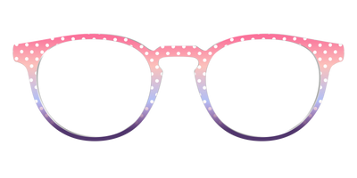 The Coral to Lilac Gradient Polka Dot - Front Top Thumbnail - Pair Eyewear