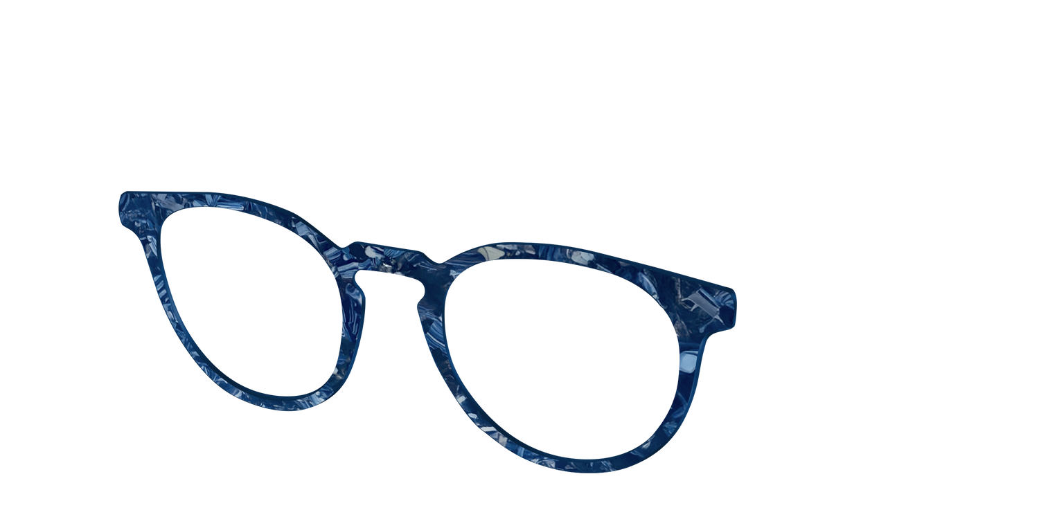 The Deep Slate Pearl Marble - Angle Top Image - Pair Eyewear