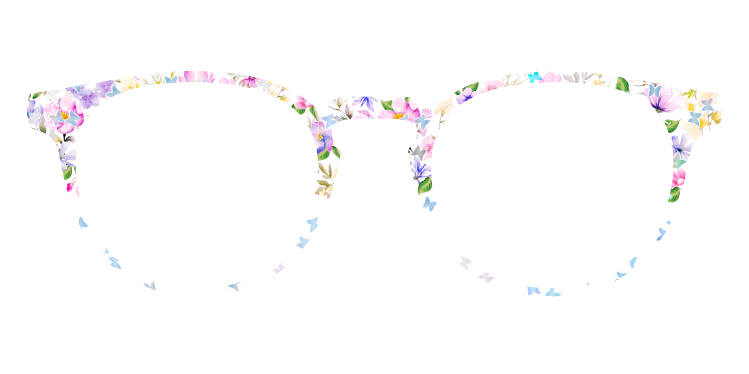 The Delicate Flower Crown with Butterfly Glitter - Front Top Image - Pair Eyewear