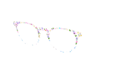 The Delicate Flower Crown with Butterfly Glitter - Angle Top Thumbnail - Pair Eyewear