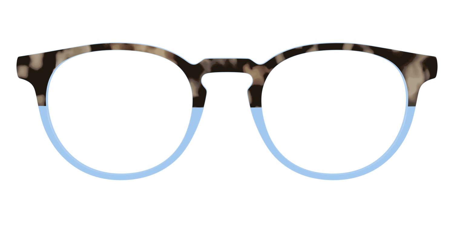 The Denim Tortoise Crystal Split - Front Top Image - Pair Eyewear