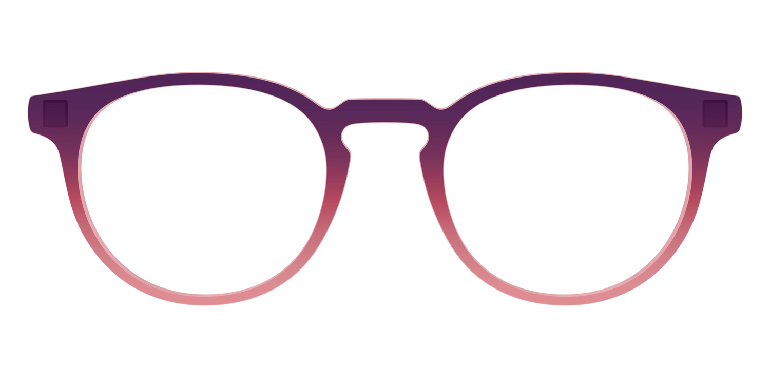 The Desert To Dusk Gradient Crystal - Front Top Image - Pair Eyewear